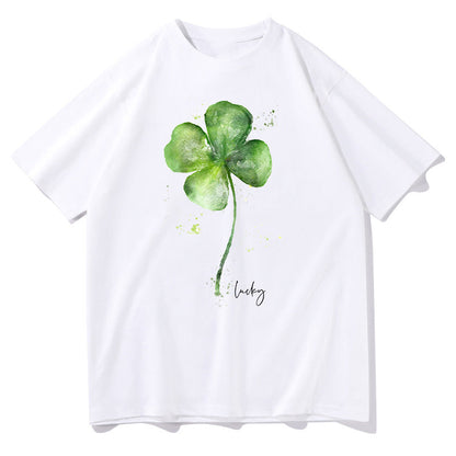 Watercolor Clover Men's Lucky Charm T-shirt Big & Tall