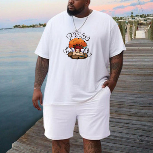 Love And Peace Men's T-shirts Big & Tall