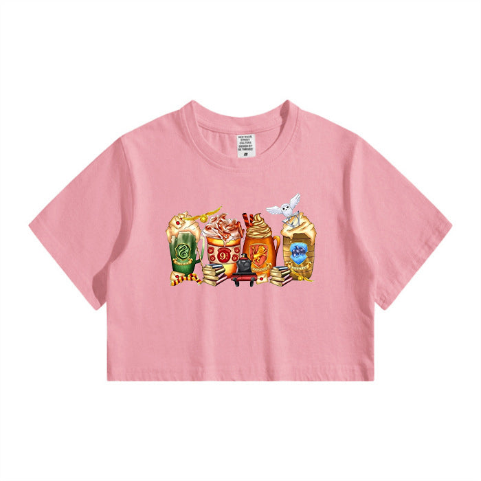 Wizarding Academy Enchanted Beverages Crop Tee