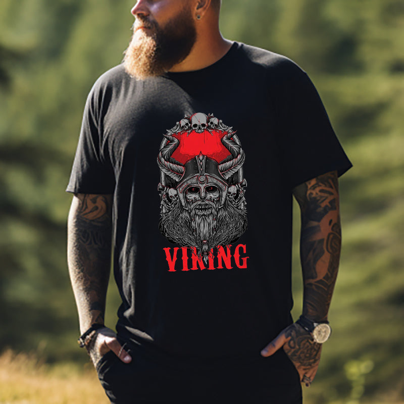 Viking Corpse Bone Zombie Men's T-shirt Big & Tall