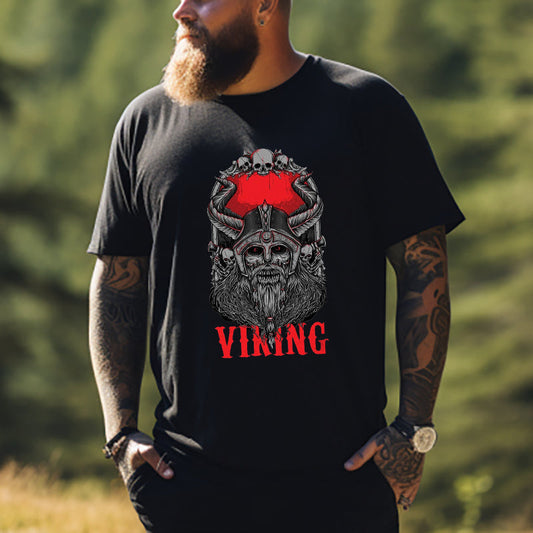 Viking Corpse Bone Zombie Men's T-shirt Big & Tall