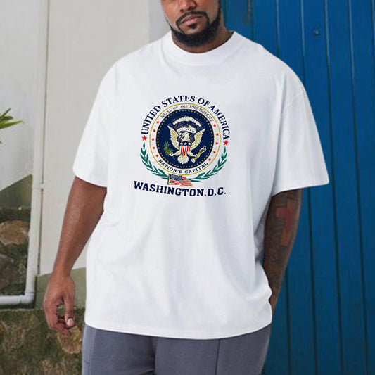WashinGton D.C Men's Casual Summer T-Shirts Big & Tall