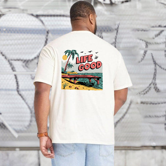 Life is Good Men's Cotton T-shirt 230g Big & Tall