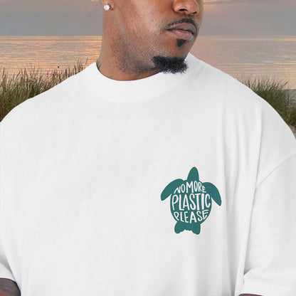 No More Plastic Men's Ocean Defender Big & Tall T-shirt