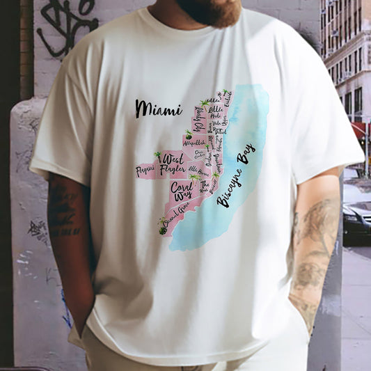 Miami's Charming Locales Discover Miami Districts Tee Big & Tall