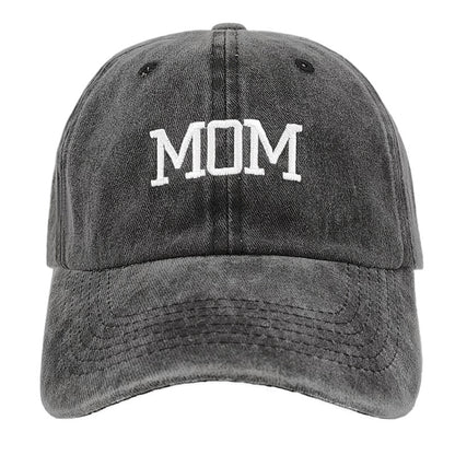 DAD/MOM Embroidered Washed Cap Hat