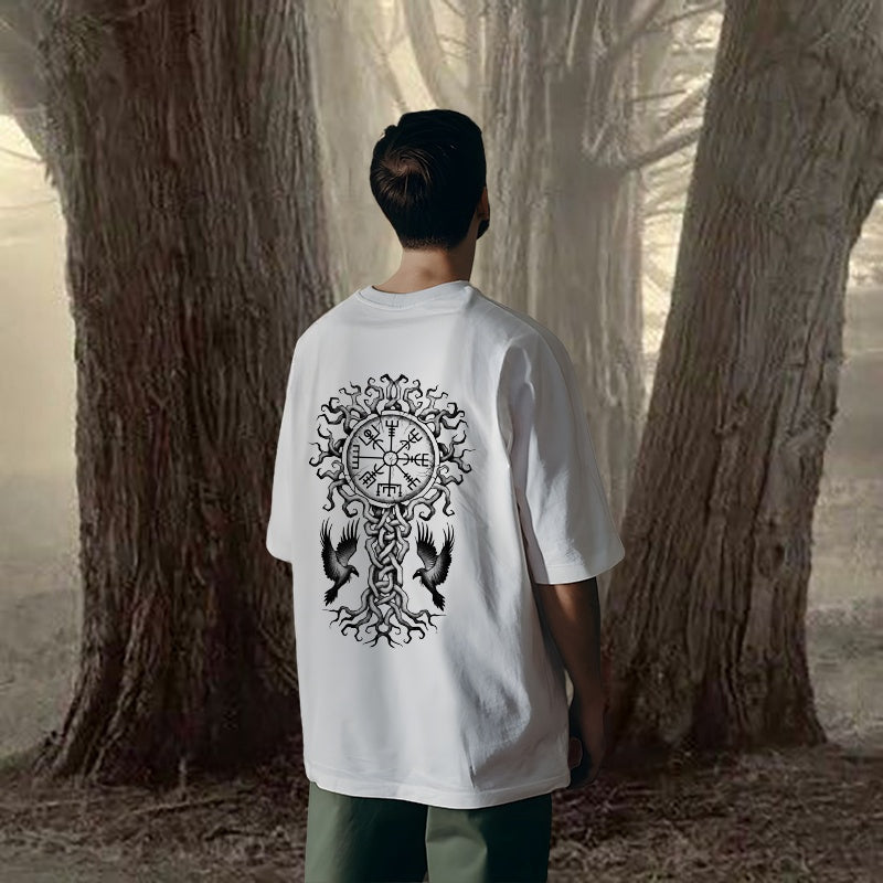 Retro Viking Runes Men's Graphic T-shirt Big and Tall