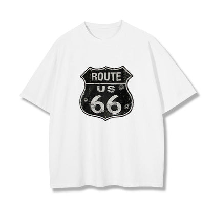 US Route 66 Historical Sign Men's T-Shirts Big & Tall