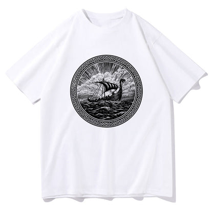 Viking Ship Drakkar Mythic Viking Voyage T-Shirt Big & Tall