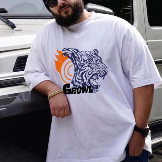 Tiger Graphics Casual Men’s T-shirts Big & Tall