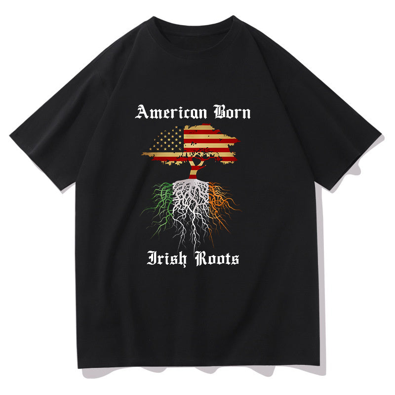 American Born Irish Roots Pride Bicultural Tee Big & Tall