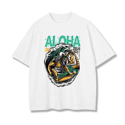 Surfing Zeus Aloha Spirit Men's T-shirt Big & Tall