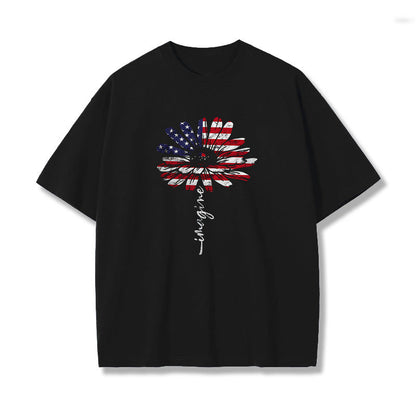 Floral Graphic Print Men's T-Shirt Big & Tall