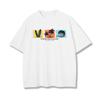 Vacation Vibes Beach Surf Men's Crew Neck T-shirt