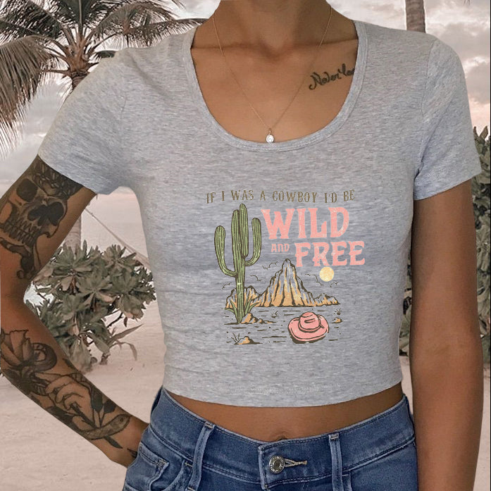 Cowboy Dream  Lady's Crop Tee
