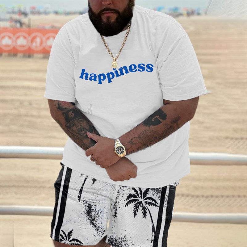Happiness Men's Cotton T-shirt 230g Big & Tall