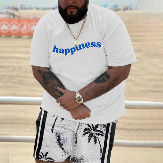 Happiness Men's Cotton T-shirt 230g Big & Tall