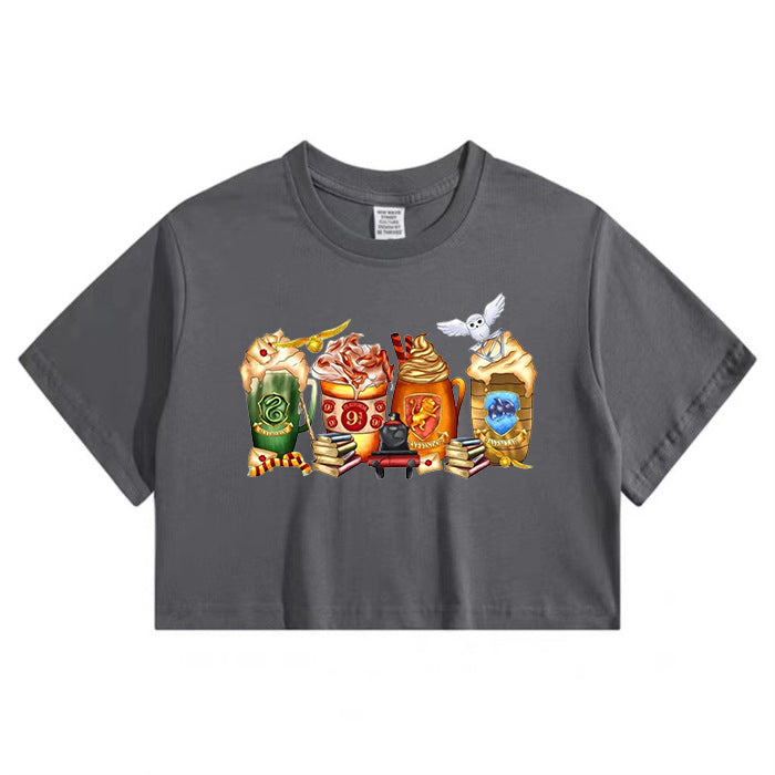 Wizarding Academy Enchanted Beverages Crop Tee