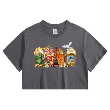Wizarding Academy Enchanted Beverages Crop Tee
