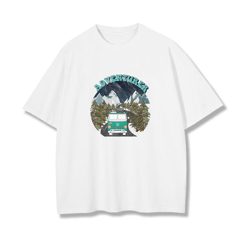 Adventurer Graphic Print Loose Men's T-Shirt
