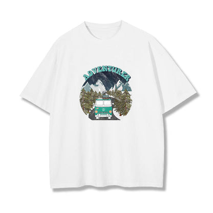 Adventurer Graphic Print Loose Men's T-Shirt Big & Tall