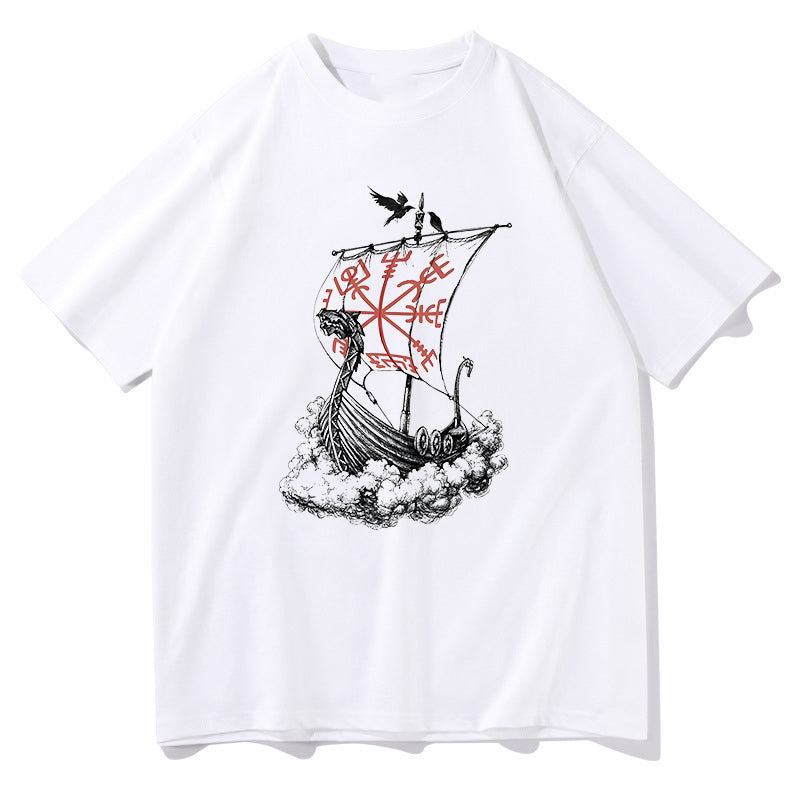Voyage of the Vikings Viking Ship Drakkar Tee Big & Tall