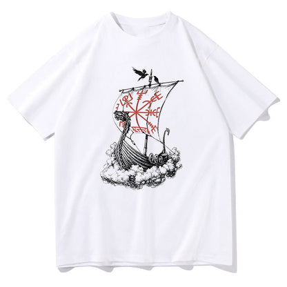 Voyage of the Vikings Viking Ship Drakkar Tee Big & Tall