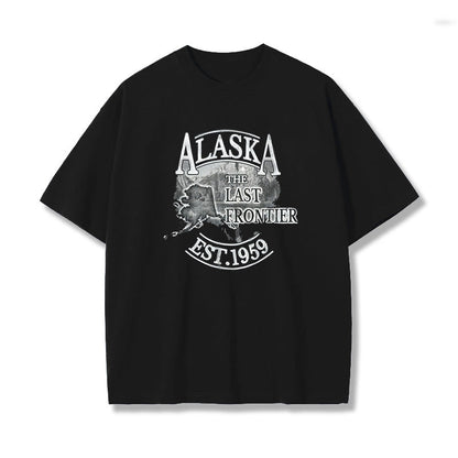 Alaska Alphabet Graphic Print Men's T-Shirt Big & Tall