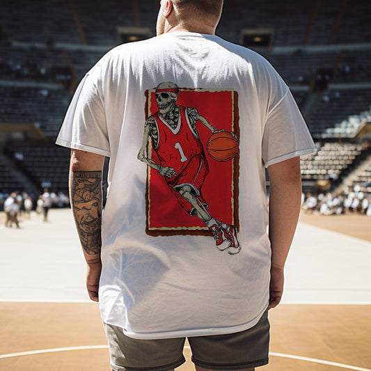 Slam Dunk Skeleton Shirt Sports Enthusiast Tee Big & Tall