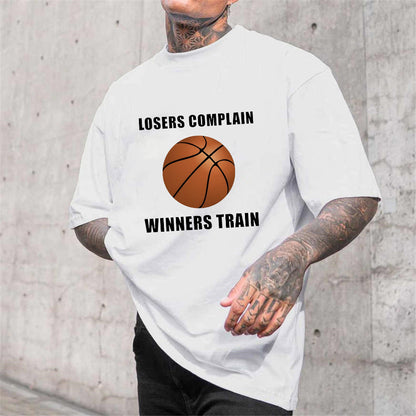 Positive Quotes B-Ball Inspired Men's Cotton Tee Big & Tall