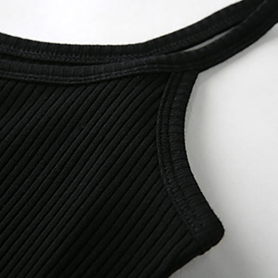 Women's Cotton Button-up Tank Top Summer Vest