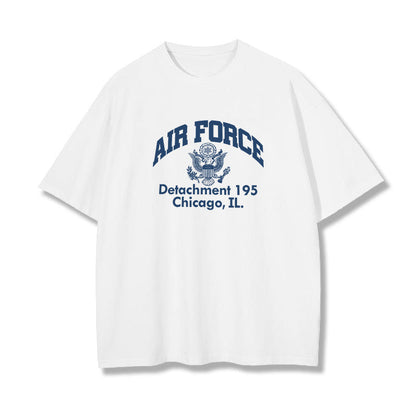 AIR FORCE Graphic Casual Loose Short Sleeve Men's T-Shirt Big & Tall