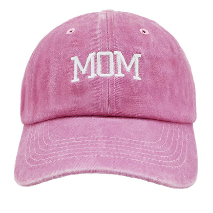 DAD/MOM Embroidered Washed Cap Hat