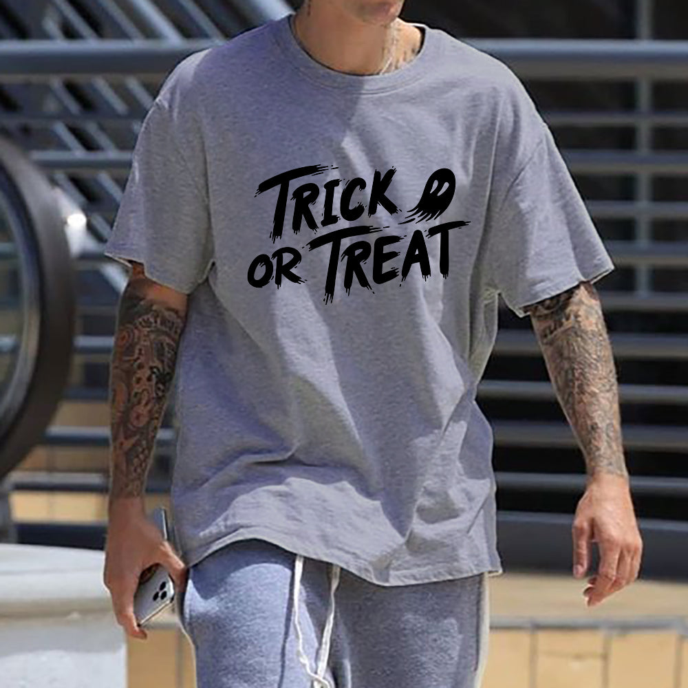 Trick or Treat Men's Halloween Cotton Tee