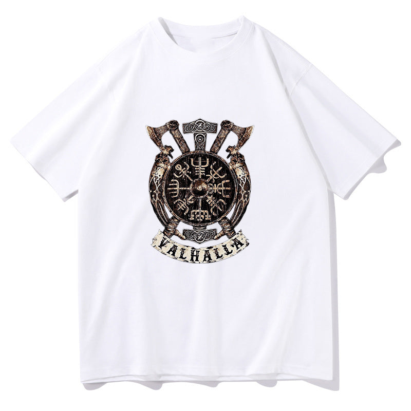 Norse Mythology Valhalla Warrior's Crest Tee Big & Tall