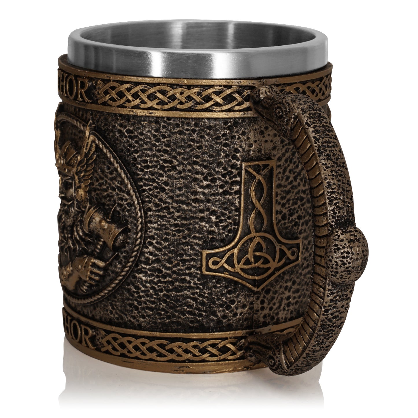 God of Thunder Thor's Mjolnir Stainless Steel Resin Mug