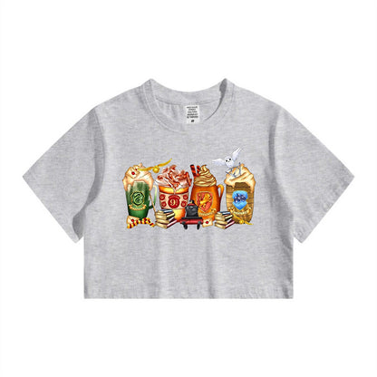 Wizarding Academy Enchanted Beverages Crop Tee