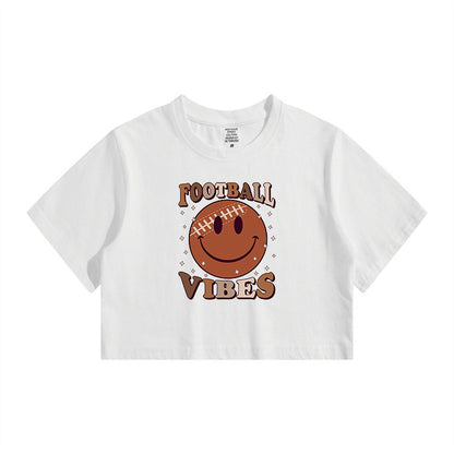 Football Vibes Ladies Crop Tee