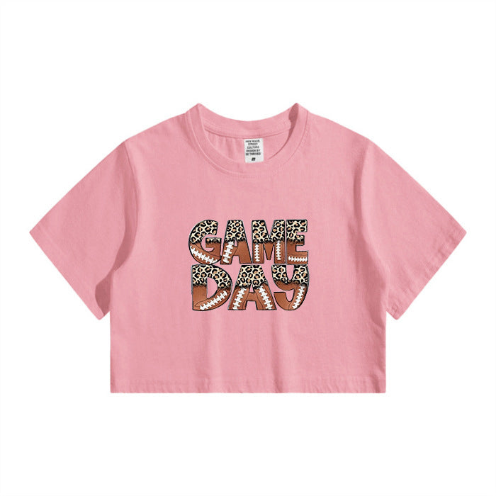 Game Day Football Lovers Women's Crop Tee