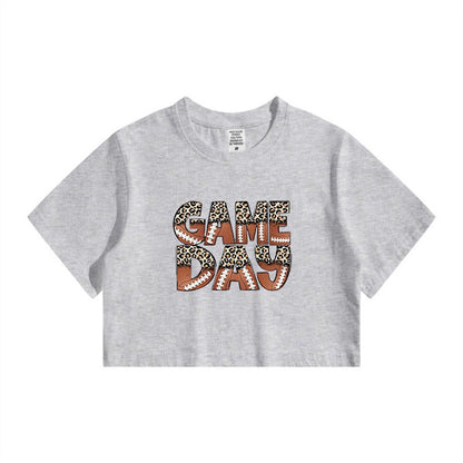 Game Day Football Lovers Women's Crop Tee