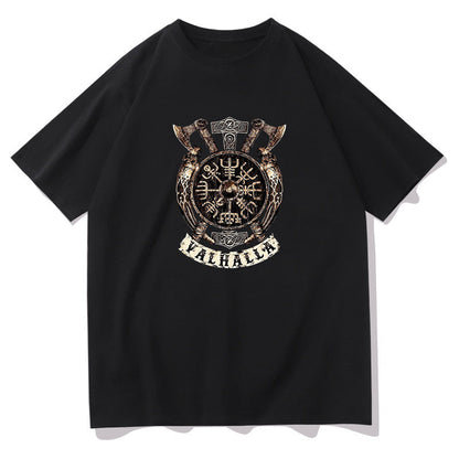 Norse Mythology Valhalla Warrior's Crest Tee Big & Tall