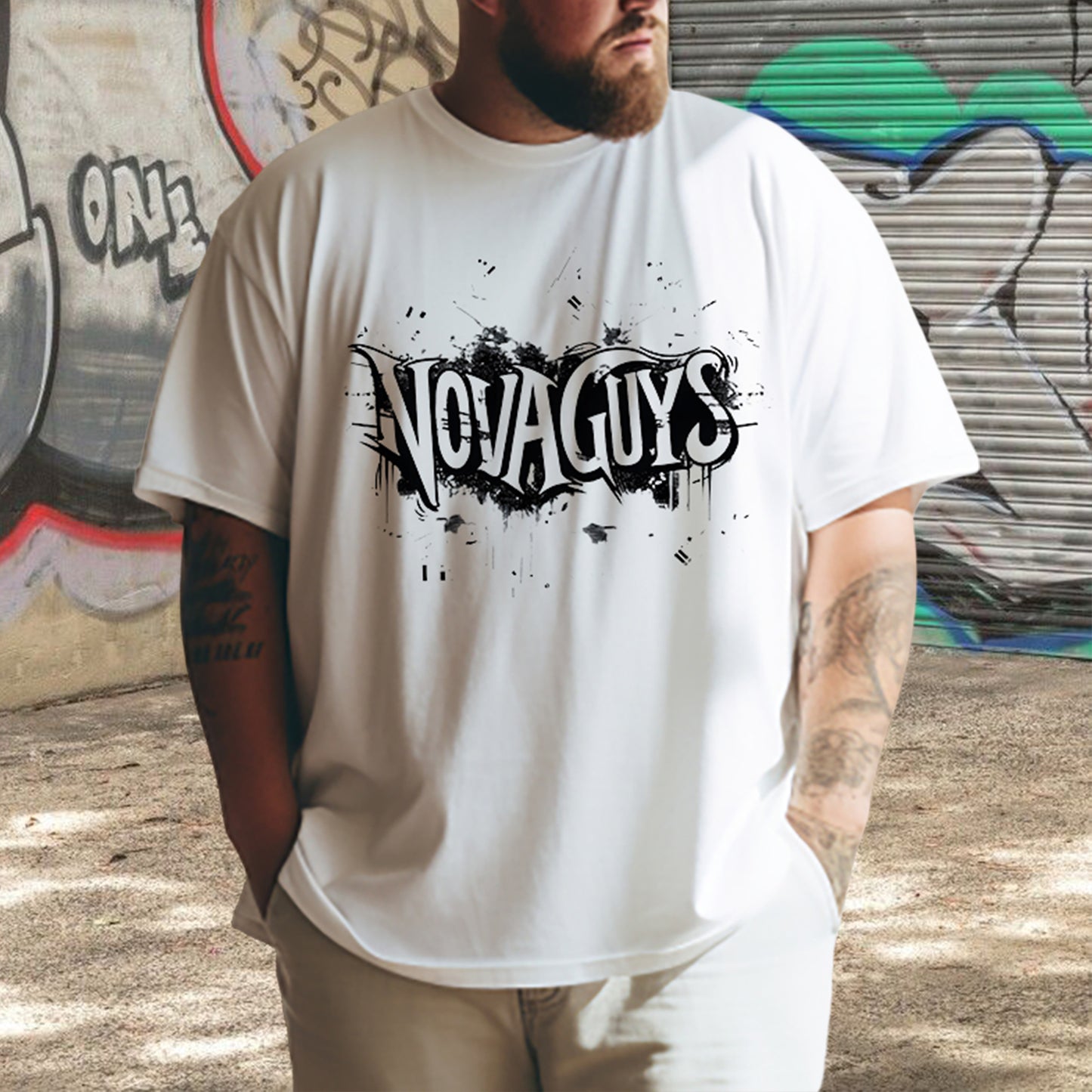 Novaguys Men's Trendy Oversized T-shirt