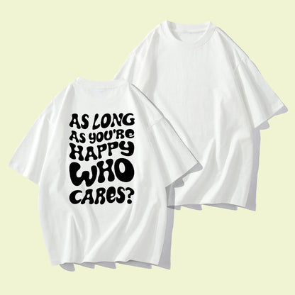 Letter Print Men's Cotton Tee