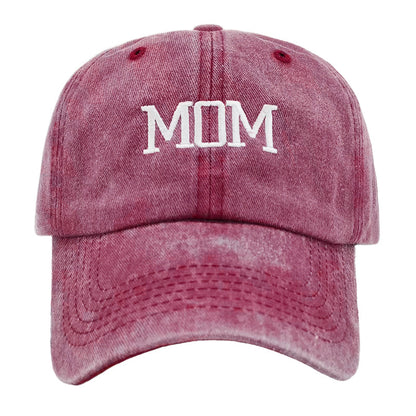 DAD/MOM Embroidered Washed Cap Hat