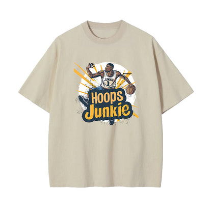 Hoops Junkie Basketball Player Men's T-Shirts Big & Tall