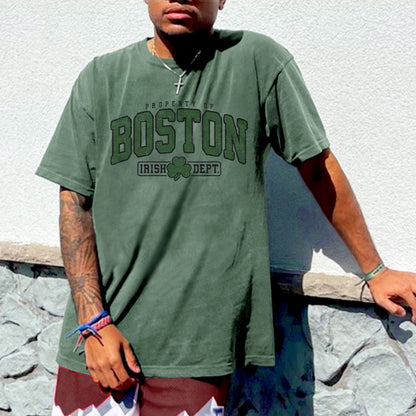 Boston Irish Pride Men's Casual T-shirt - Multicolor
