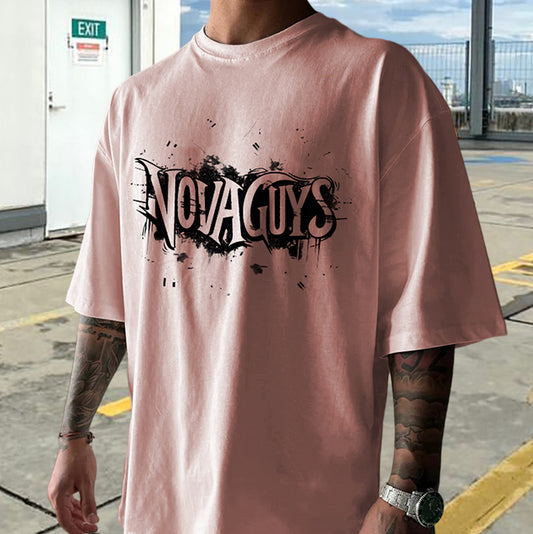 NOVAGUYS Men's Trendy Oversized Cotton T-shirt