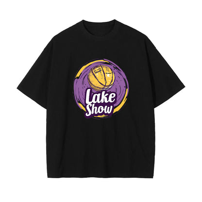 Lake Show Basketball Print  Men's T-Shirts Big & Tall