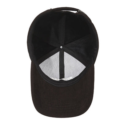 SETTLE Embroidered Corduroy Hip-Hop Cap Hat