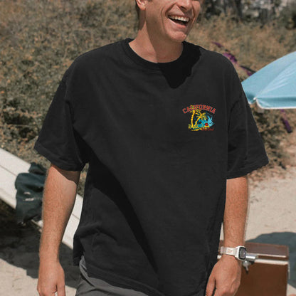 Californian West Coast Beach Vibes Men's T-Shirt Big & Tall